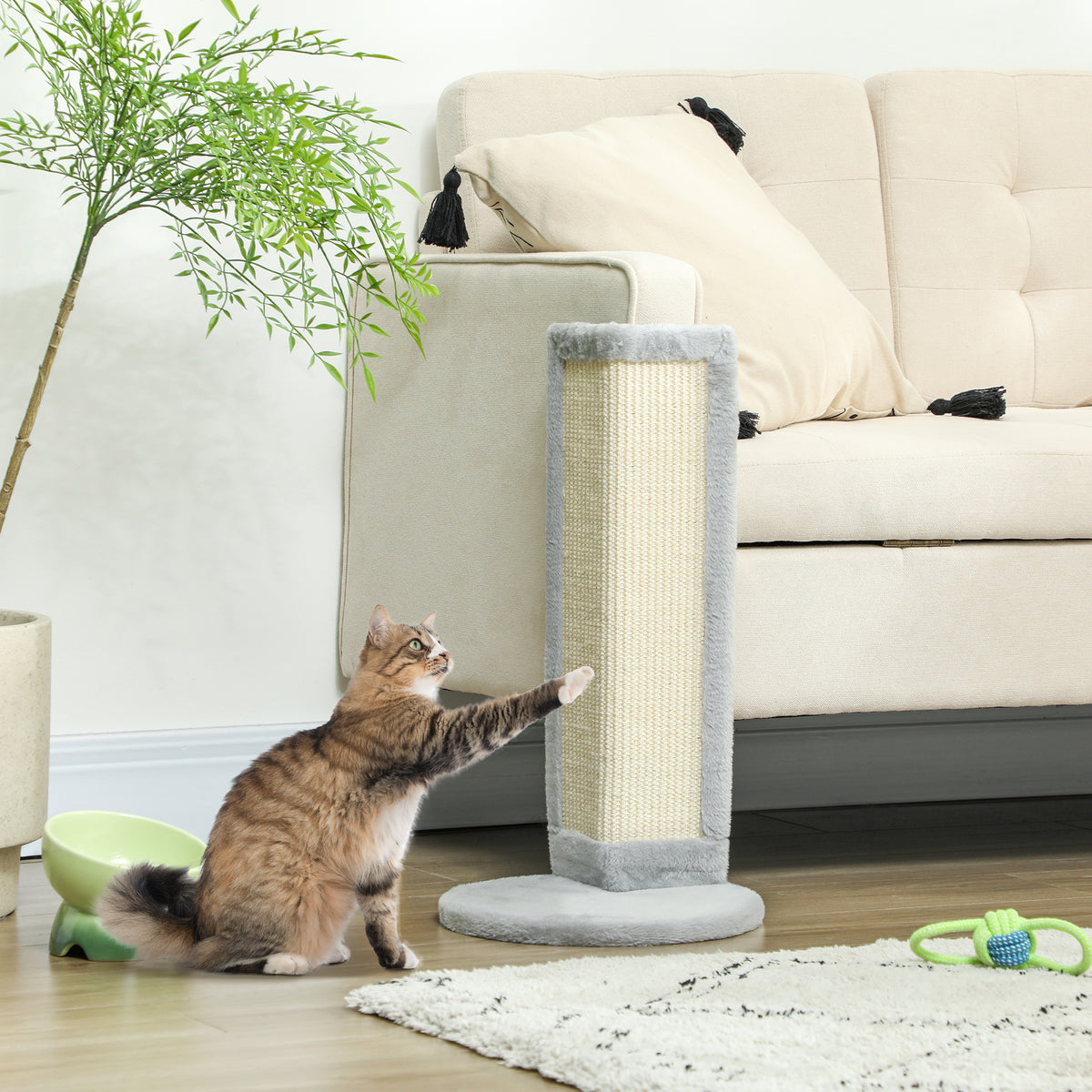 56cm corner sisal cat scratching post