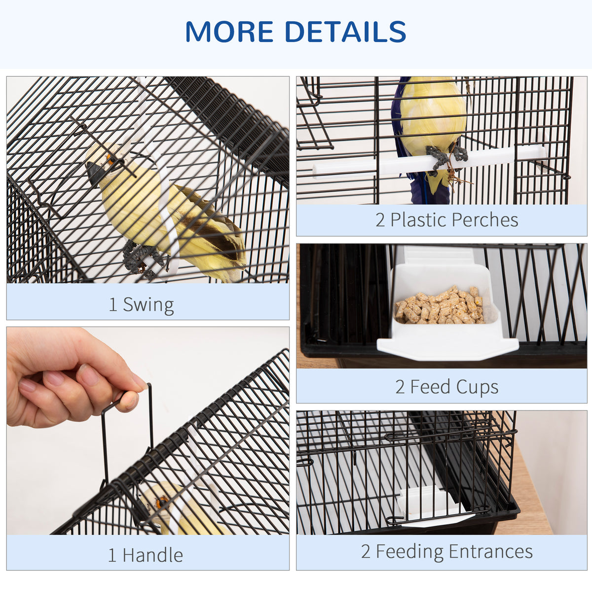 47cm canary and finch bird cage – view 3
