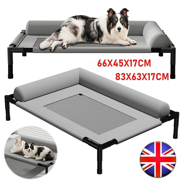 Orthopaedic elevated cooling mesh dog bed
