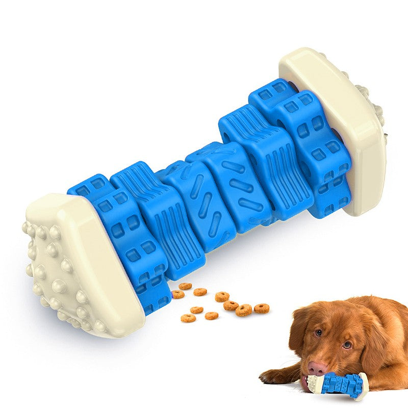 Tough squeaky treat-dispensing dog chew toy – view 4