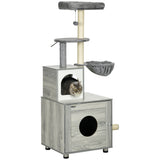 Enclosed cat litter box and cat house
