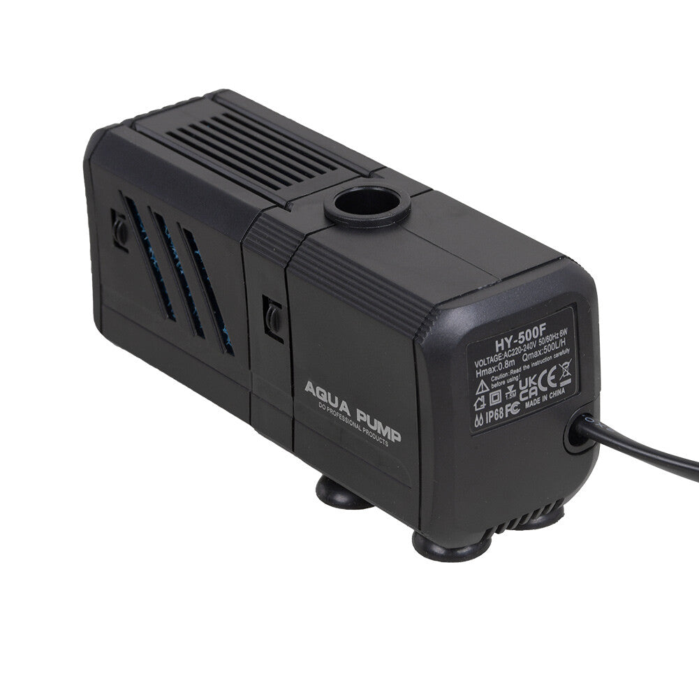 Submersible internal aquarium filter pump – view 10