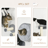 4-piece wall-mounted cat tree – view 5