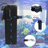 Submersible internal aquarium filter pump – view 4