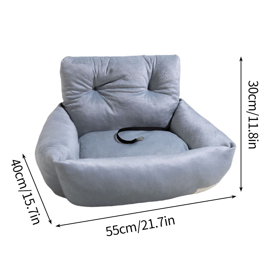 Elevated dog car booster seat – view 2