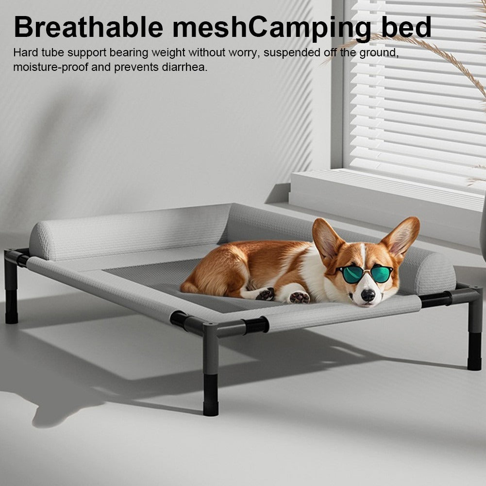 Orthopaedic elevated cooling mesh dog bed – view 7