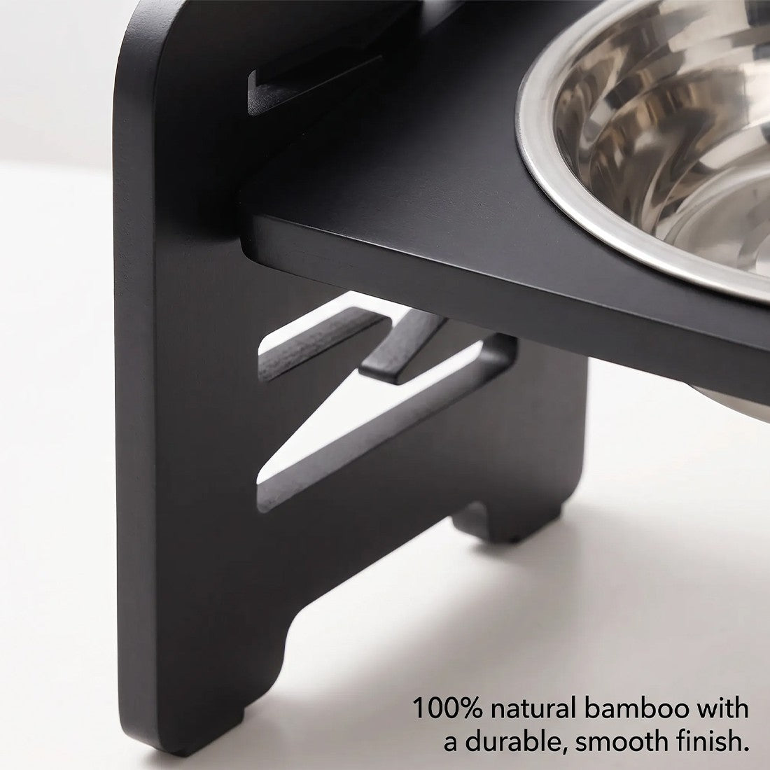Adjustable raised dog feeding stand – view 3