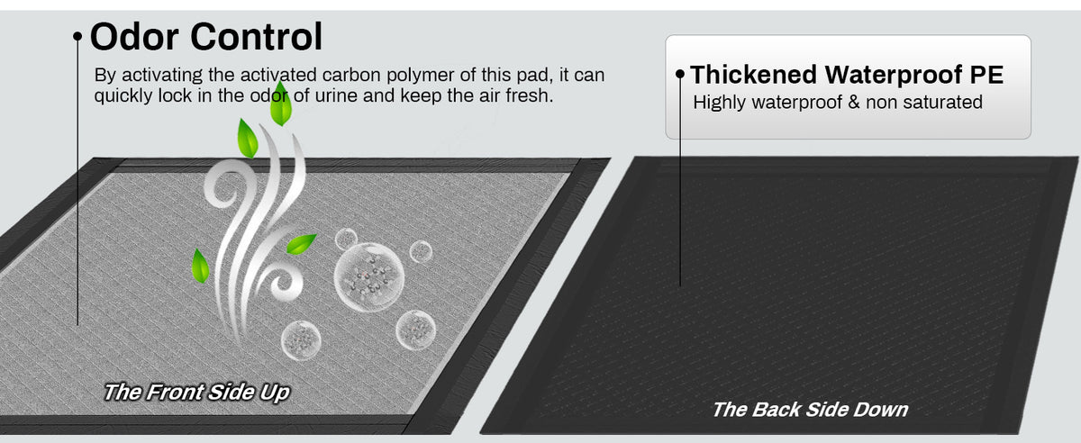 XL charcoal puppy training pads – view 4