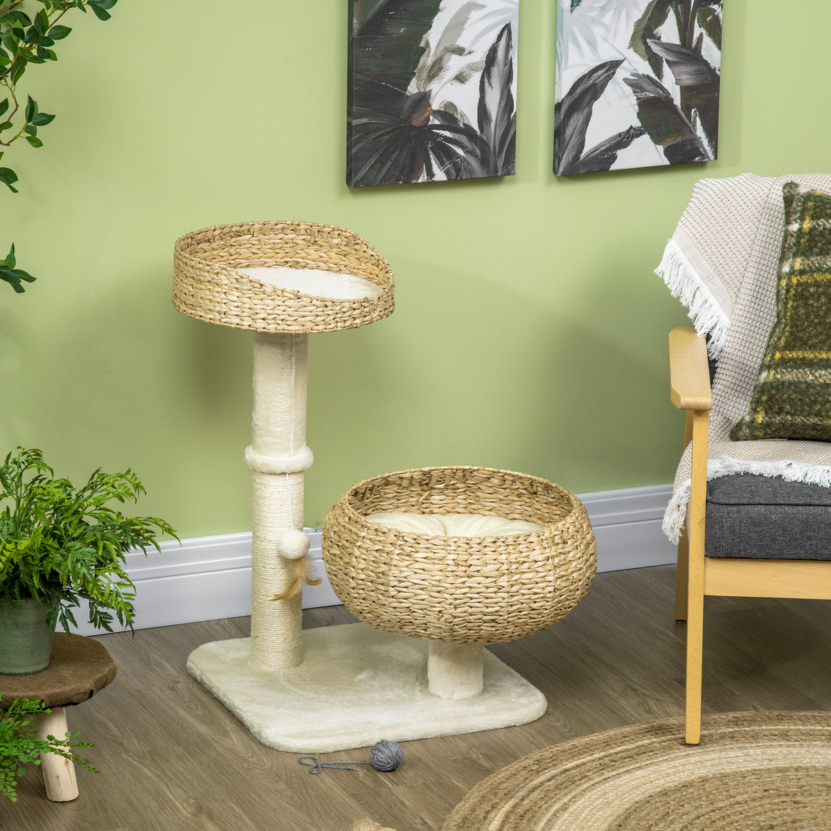 72cm cat tree kitten tower – view 3