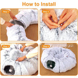 Transformable cat tunnel bed – view 10