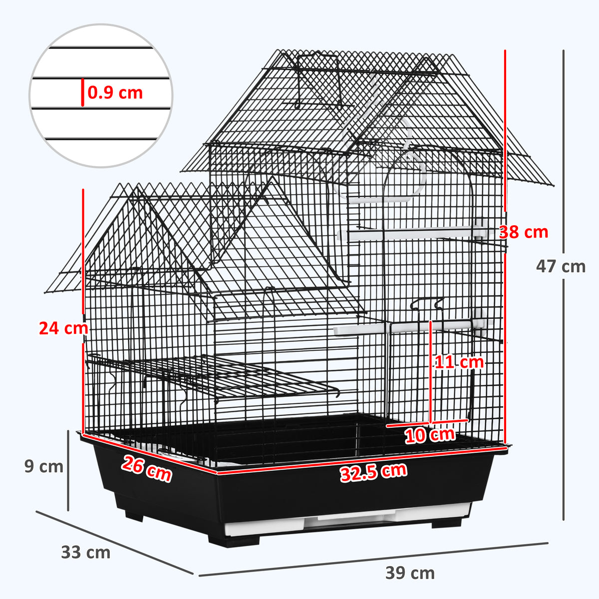 47cm canary and finch bird cage – view 10