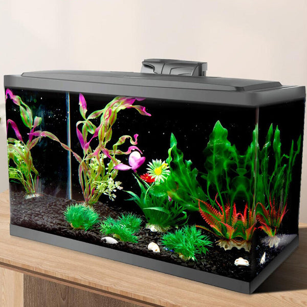 Black static-cling aquarium background
