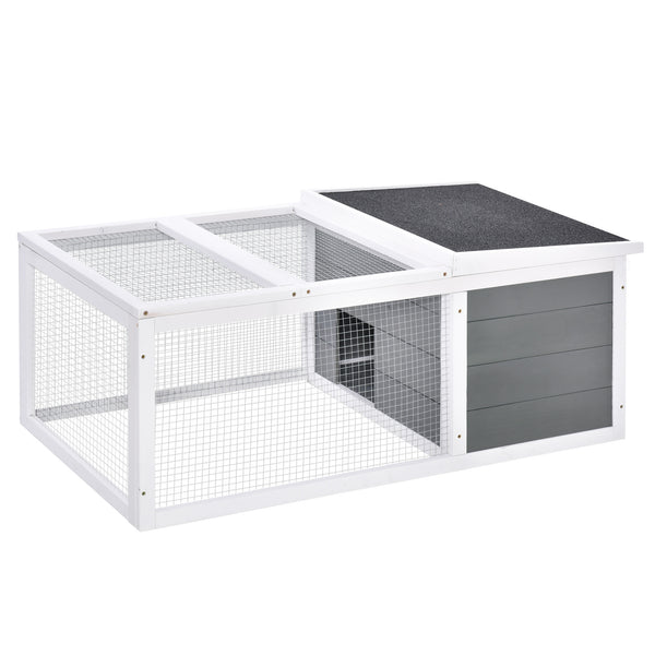 Wooden rabbit and guinea pig hutch