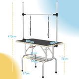 PawHut 42in adjustable dog grooming table – view 3