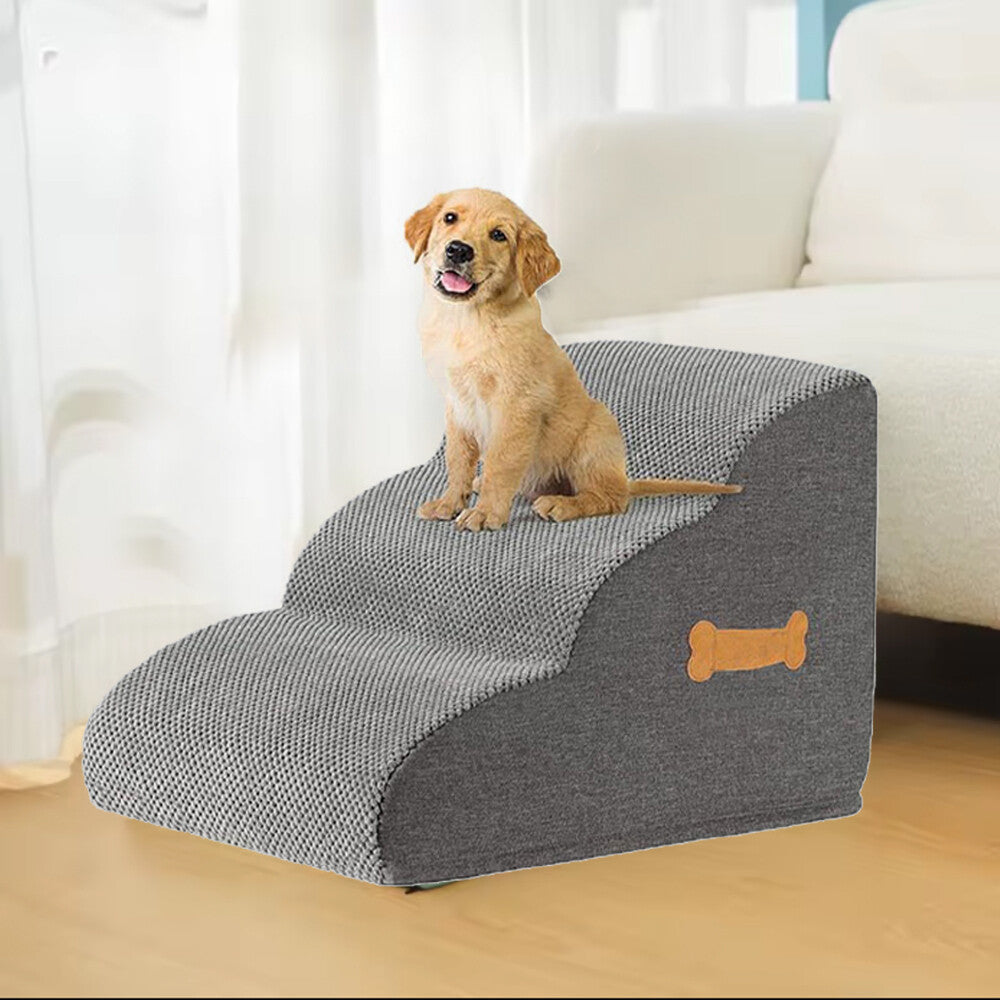 3-step portable pet stairs