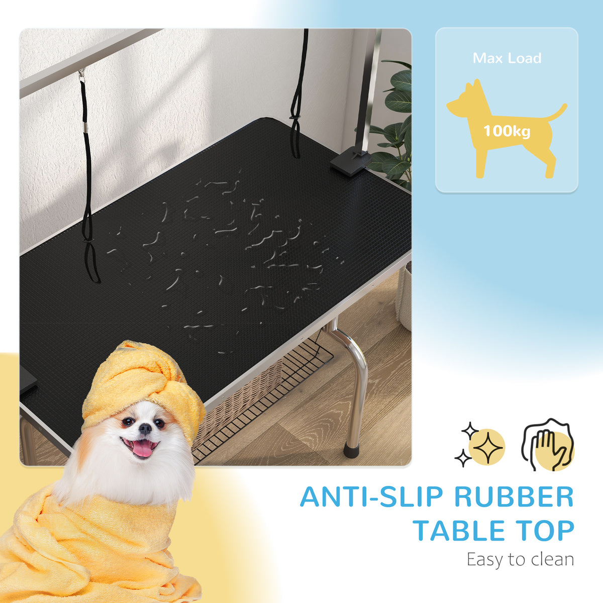 PawHut 42in adjustable dog grooming table – view 5