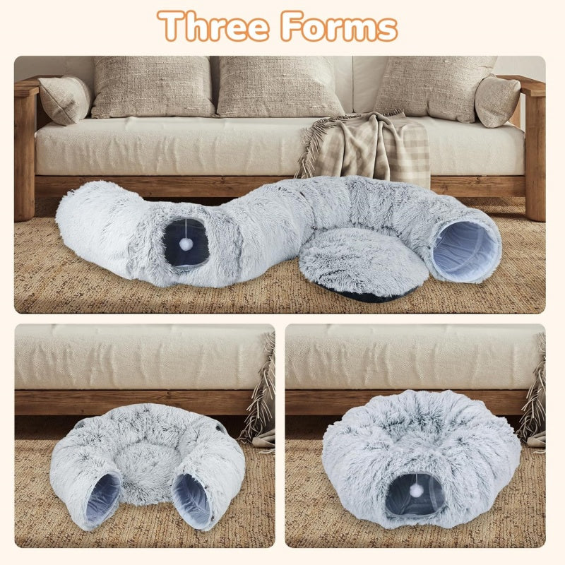 Transformable cat tunnel bed – view 3