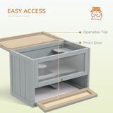 Multi-level wooden hamster cage – view 3