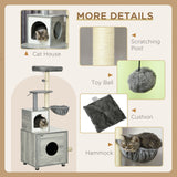Enclosed cat litter box and cat house – view 2
