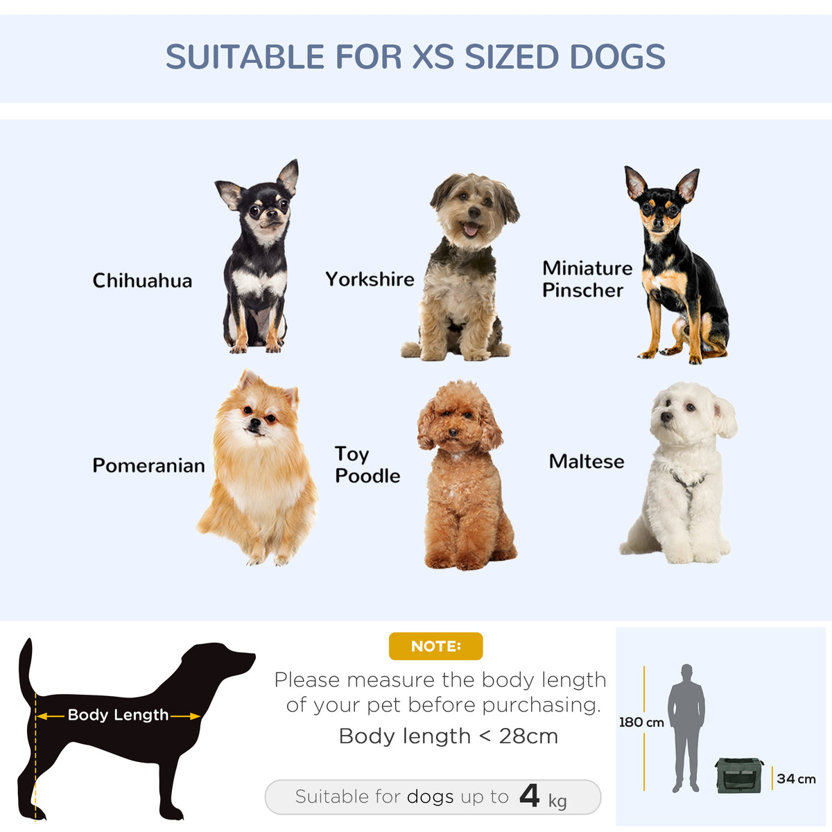 PawHut 48.5cm cushioned pet carrier – view 4