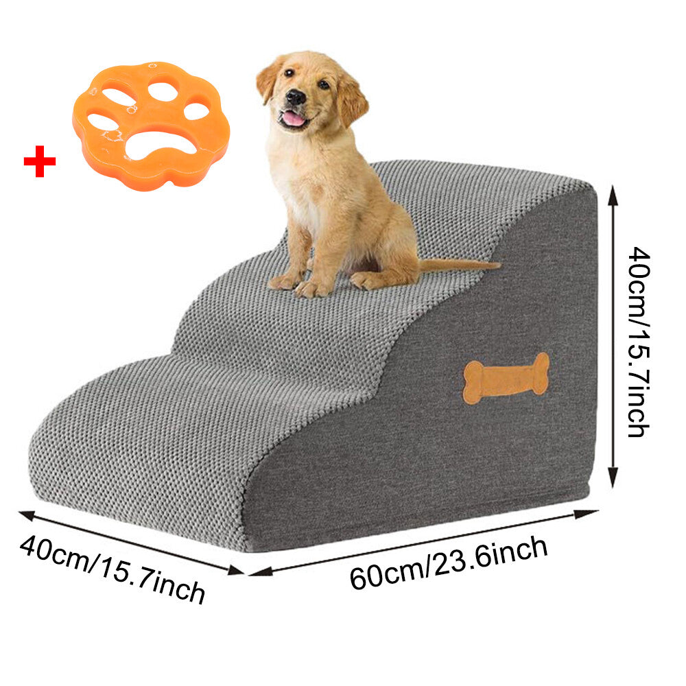 3-step portable pet stairs – view 4