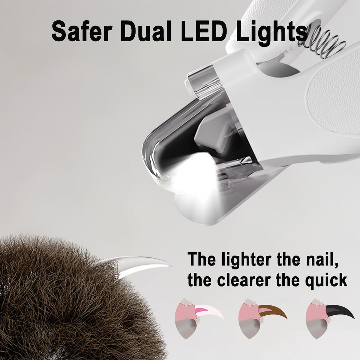 2-in-1 LED pet nail clipper and grinder – view 2