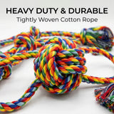 6-piece cotton rope dog toy set – view 5