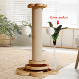 Tall natural sisal cat scratching post – view 2