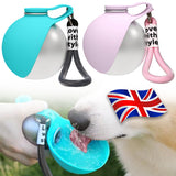 2-in-1 portable dog water bottle with bowl