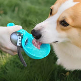 2-in-1 portable dog water bottle with bowl – view 2