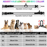 Rechargeable LED light-up dog collar – view 4