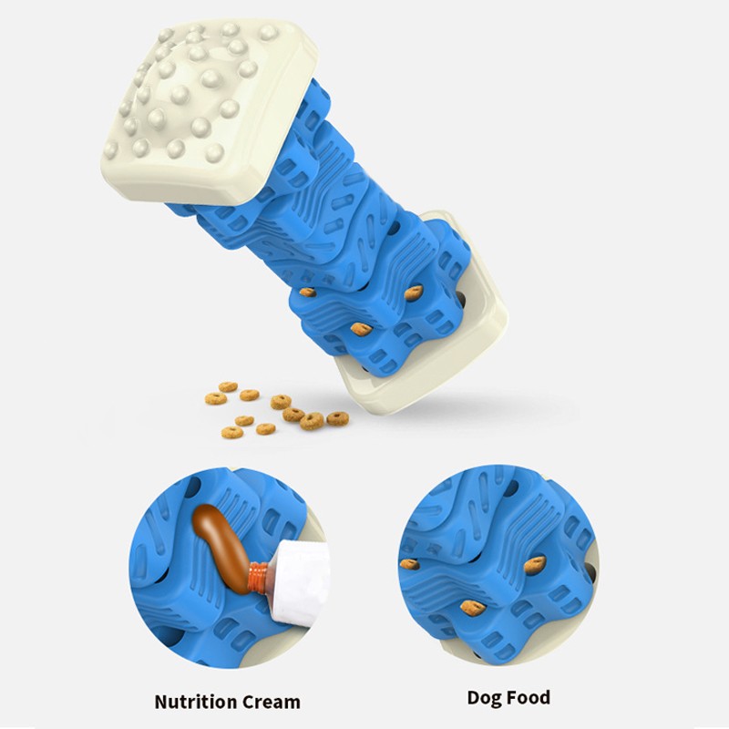 Tough squeaky treat-dispensing dog chew toy – view 3