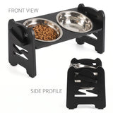 Adjustable raised dog feeding stand – view 4