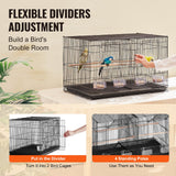 18in parakeet flight cage with divider – view 5